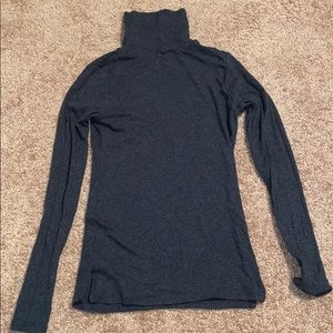 Dark grey turtle neck